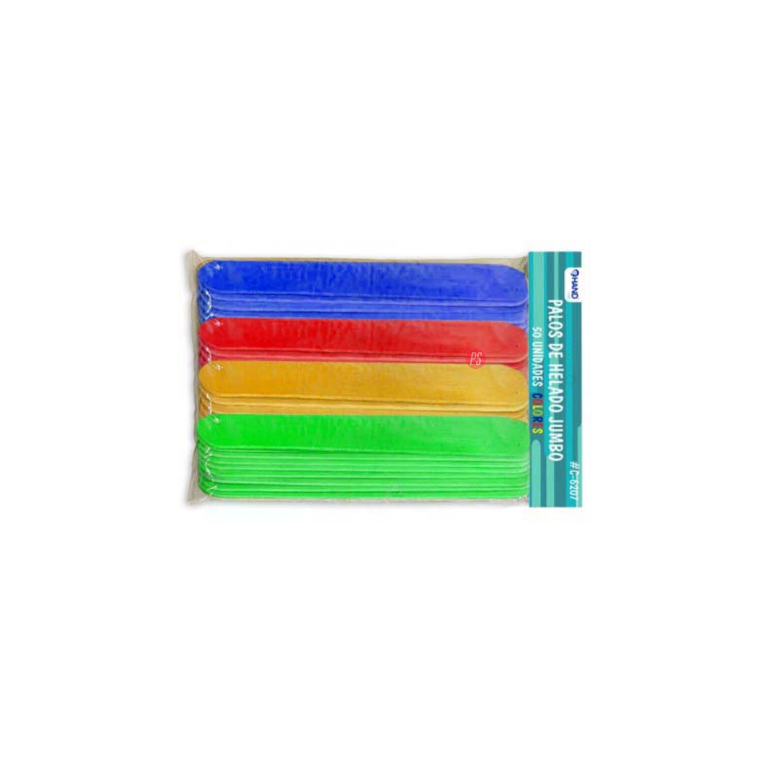 Pack 600 Palos De Helado Jumbo Colores - Ps image number 1.0
