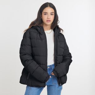 Parka Regular Cuello Alto Con Capucha Mujer Ocean Pacific