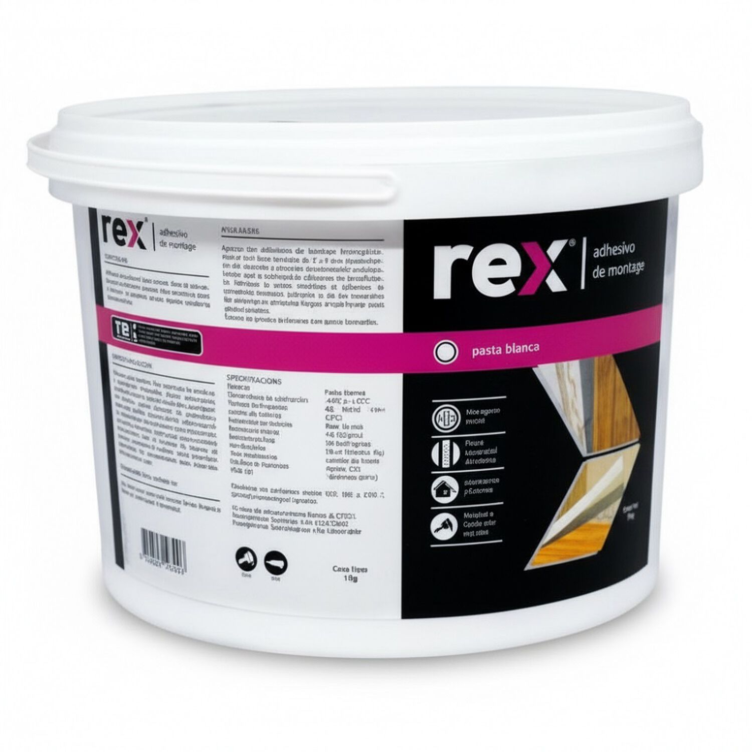 Adhesivo De Montaje 3.8kg. Rex image number 0.0