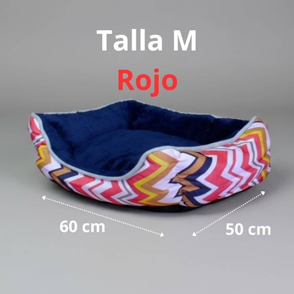 Cama Para Mascotas Espuma - Talla M (tricolor Rojo) image number 1.0