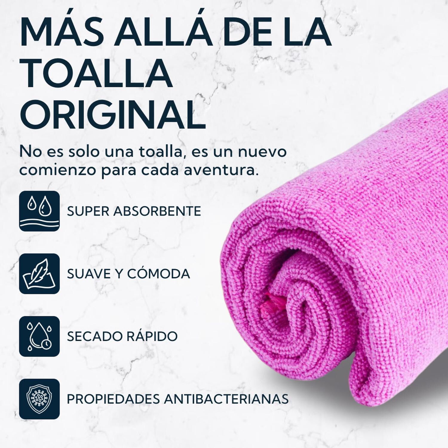 Pack 2 Toallas Microfibra Terry Morada image number 3.0