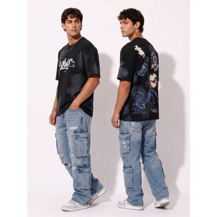 Polera Oversize Dise&ntilde;os Urbanos Hombre