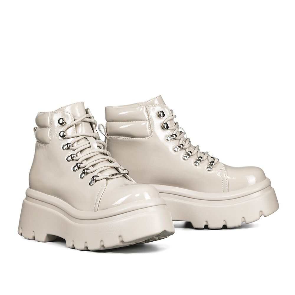 Botin Beige Casual Mujer Weide Dh56 image number 5.0