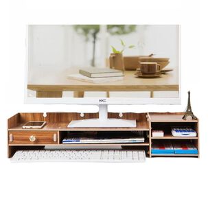 Base De Monitor Organizador Para Escritorio Multiuso Caf&eacute;