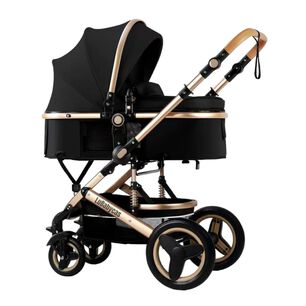 Coche Cuna Mois&eacute;s Con Accesorios Lubabycas Negro