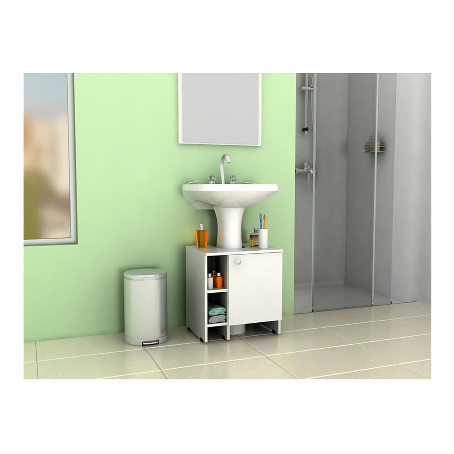 Combo Botiqu&iacute;n + Optimizador Lavamanos Y Ba&ntilde;o Tuhome image number 3.0