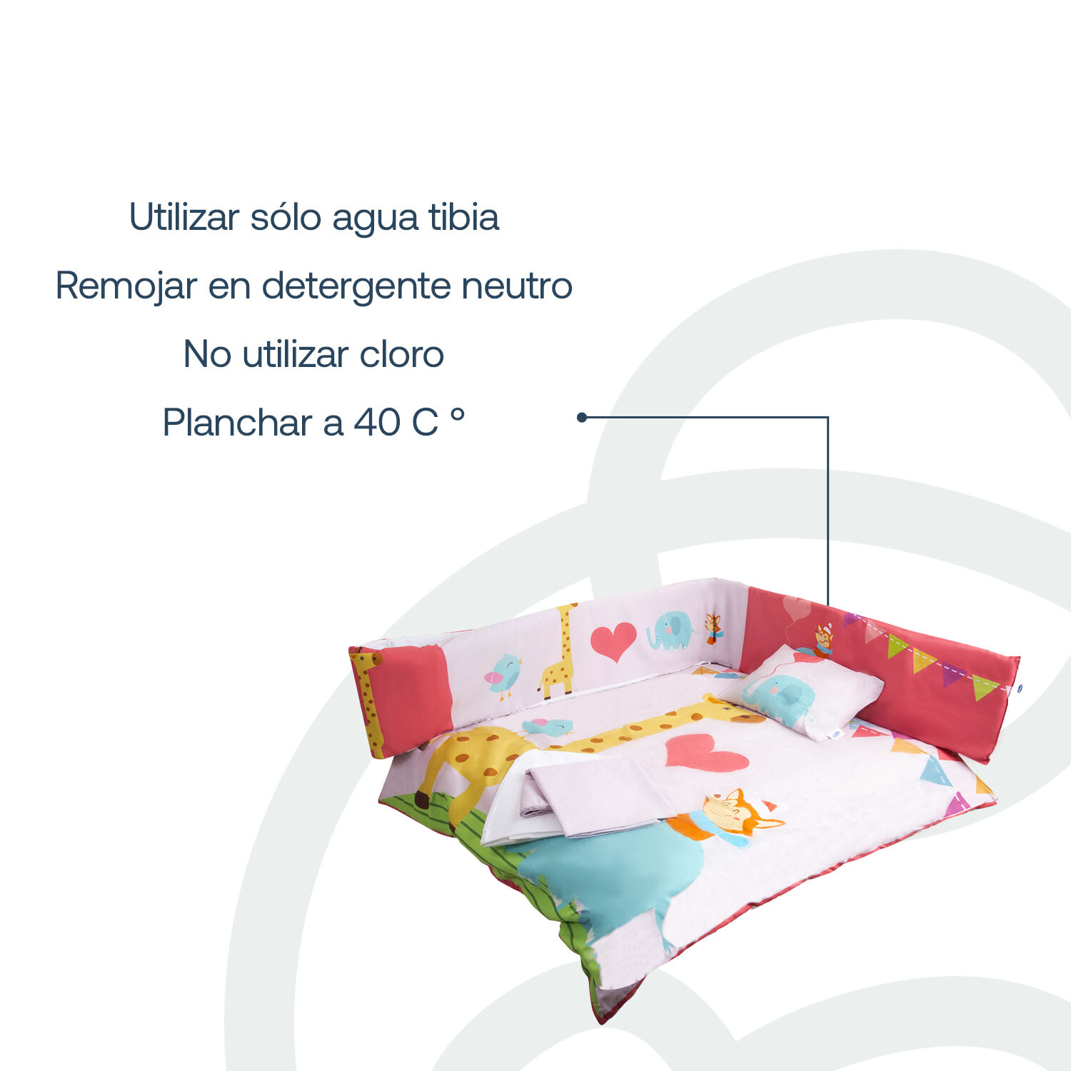 Set De Cuna Jirafa 5 Piezas Bebesit image number 5.0