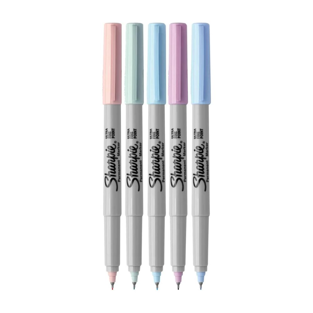 Sharpie 5 Marcadores Permanente Punta Fina Colores M&iacute;sticos image number 1.0