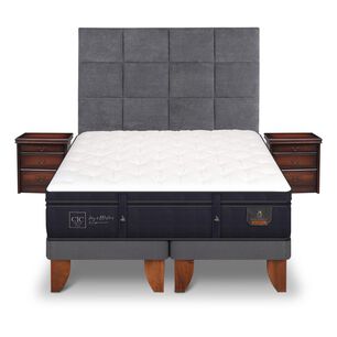 Cama Europea Cic Super Premium / 2 Plazas / Base Dividida + Set De Maderas