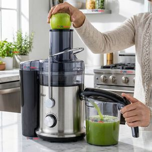 Oster Extractor De Jugos, Con 2 Velocidades + Pulso, Y F&aacute;cil De Limpiar, Negro Y Plateado, Fpstje320s