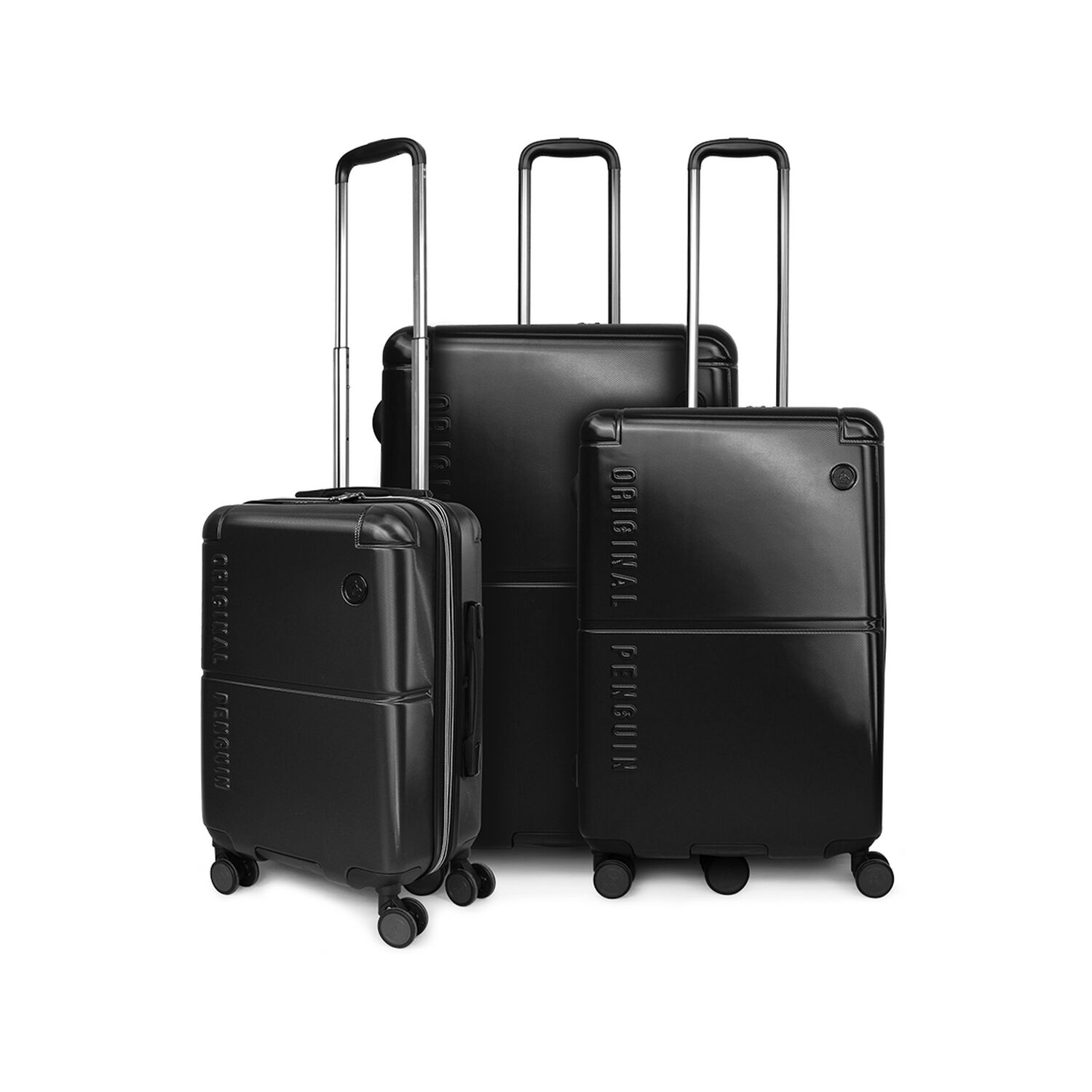 Set De 3 Maletas S+m+l Roma Negra Penguin image number 0.0