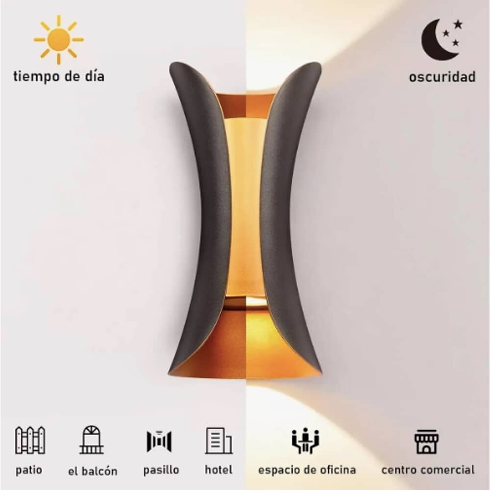 Aplique Led C&aacute;lida Moderno Impermeable image number 3.0