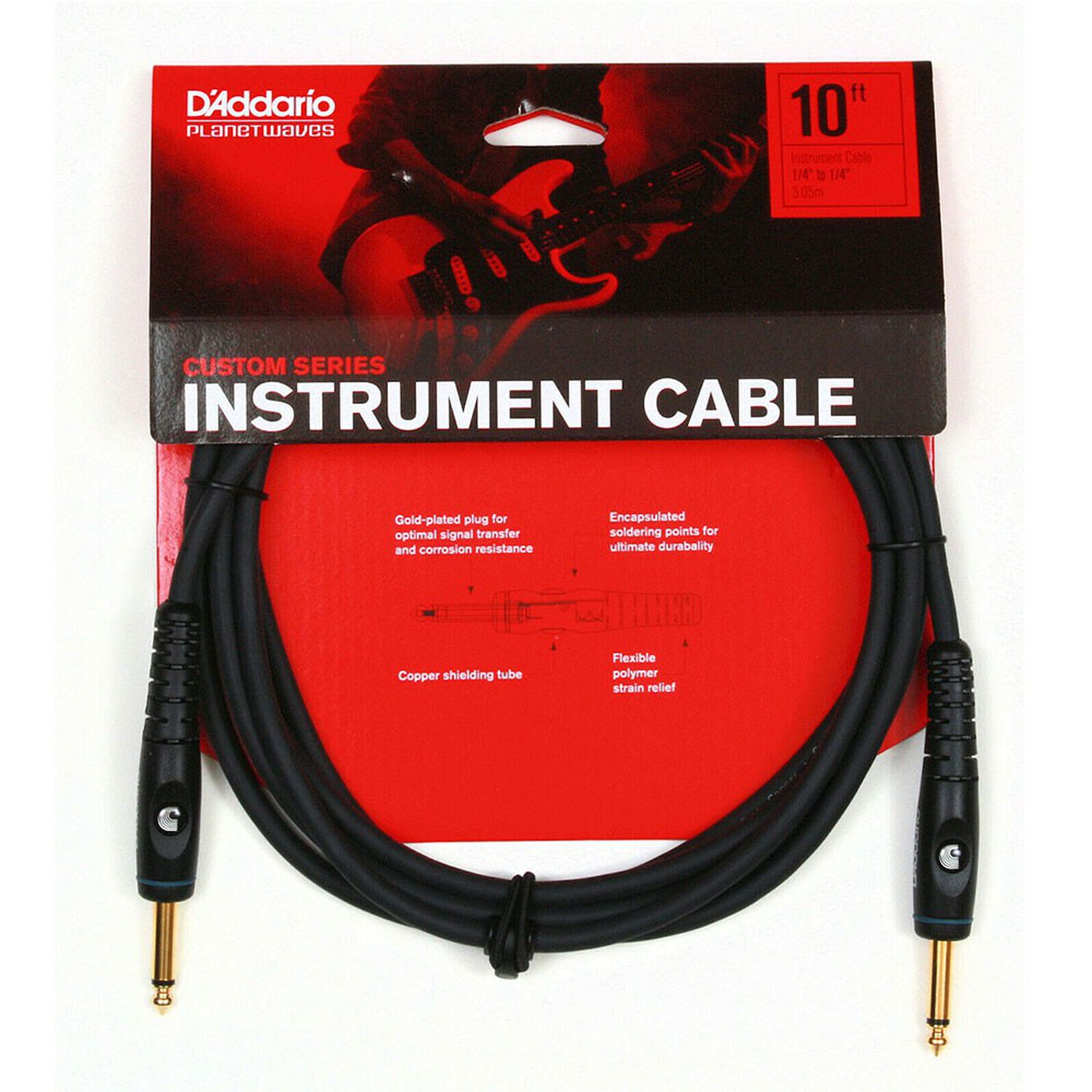 Cable Instrumento Ts-1/4 3mts. Pw-g-10 Pw Daddario image number 1.0