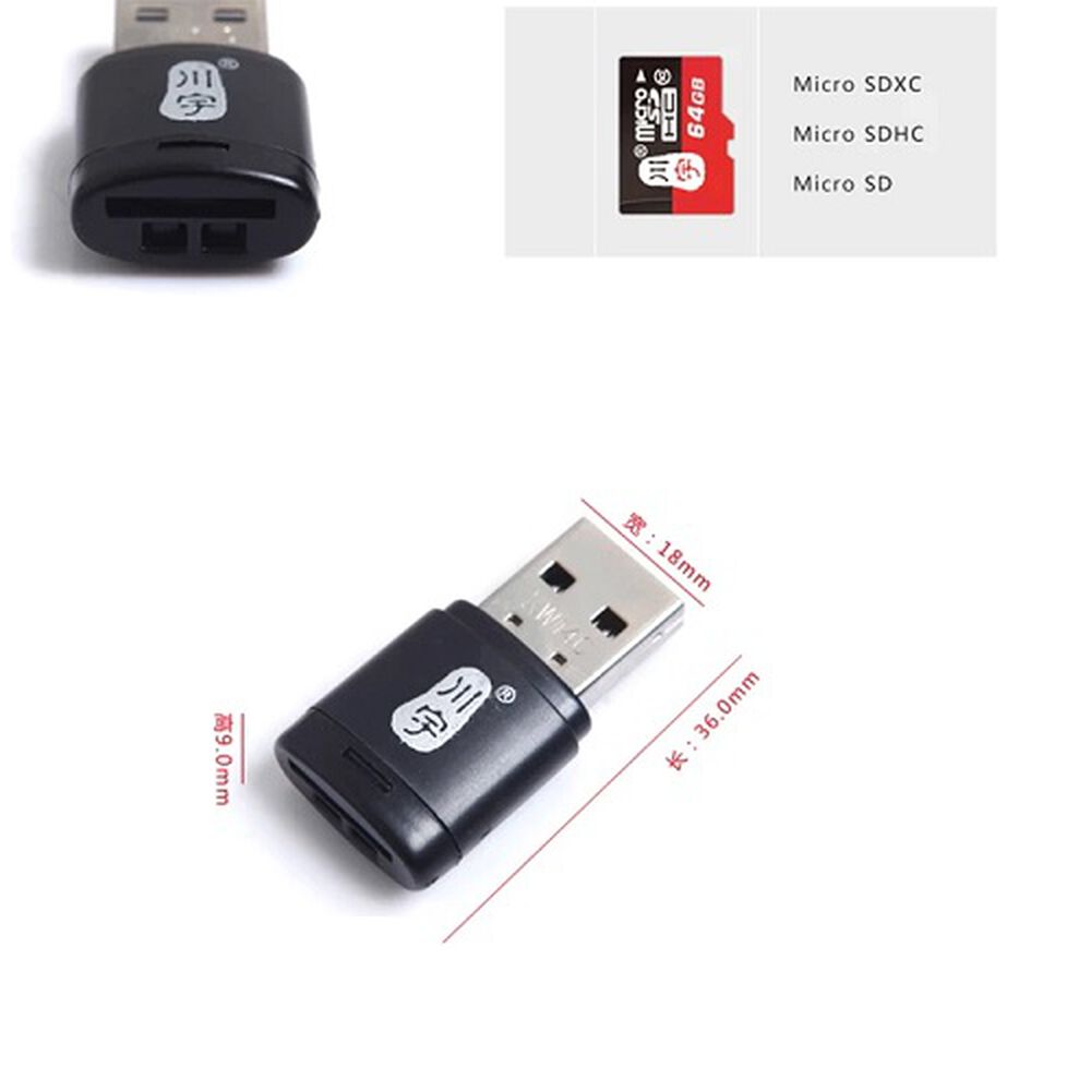 Adaptador Micro Sd A Usb Mini Muy Peque&ntilde;o Lector Tarjeta De Memoria Sd A Usb Portamemoria image number 2.0