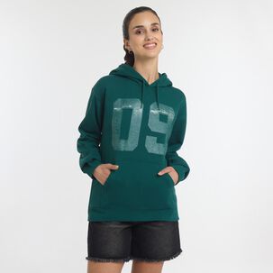 Polerón Hoodie Estampado Cuello Redondo Con Capucha Mujer Freedom