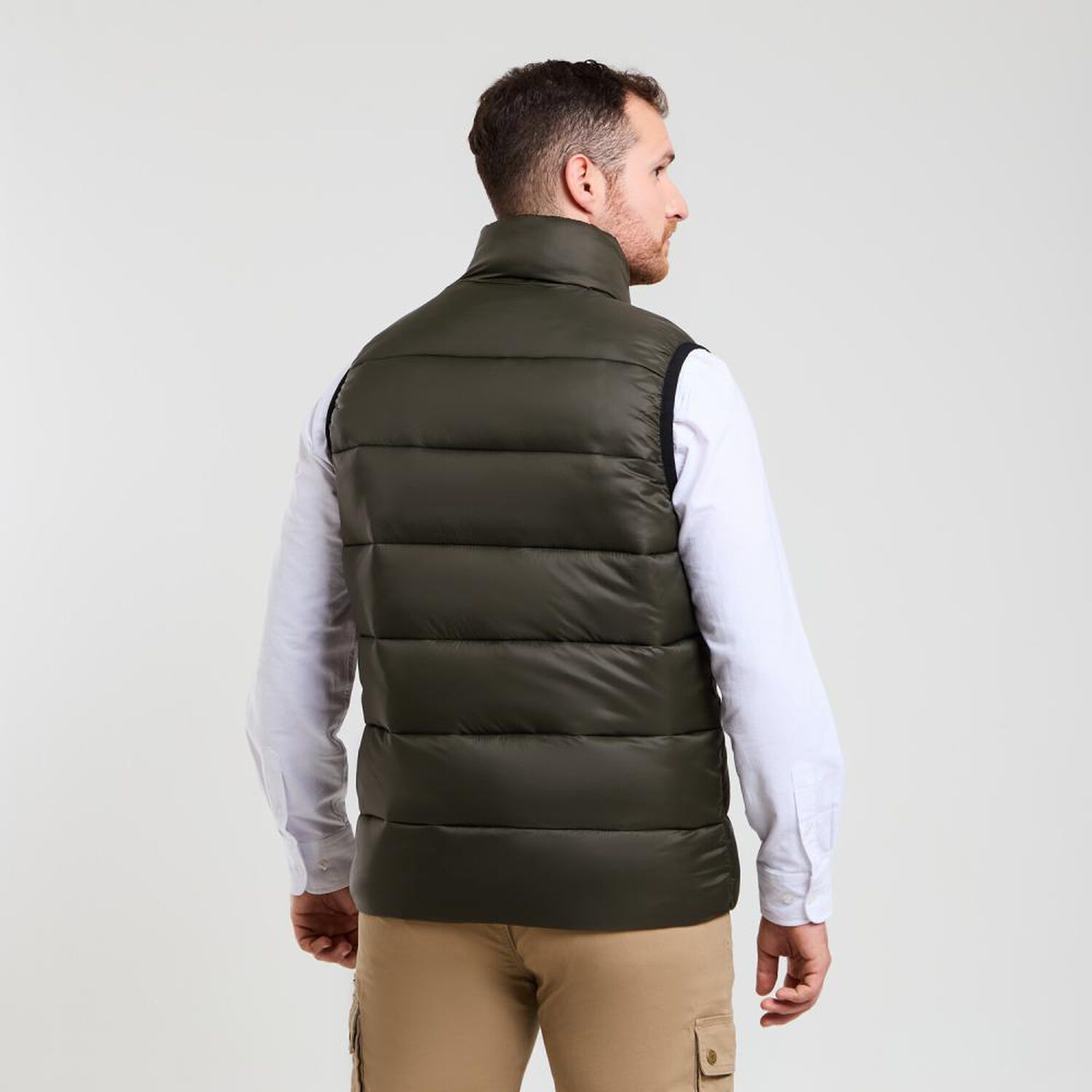 Chaqueta Lisa Regular Sin Mangas Cuello Alto Hombre Peroe image number 3.0