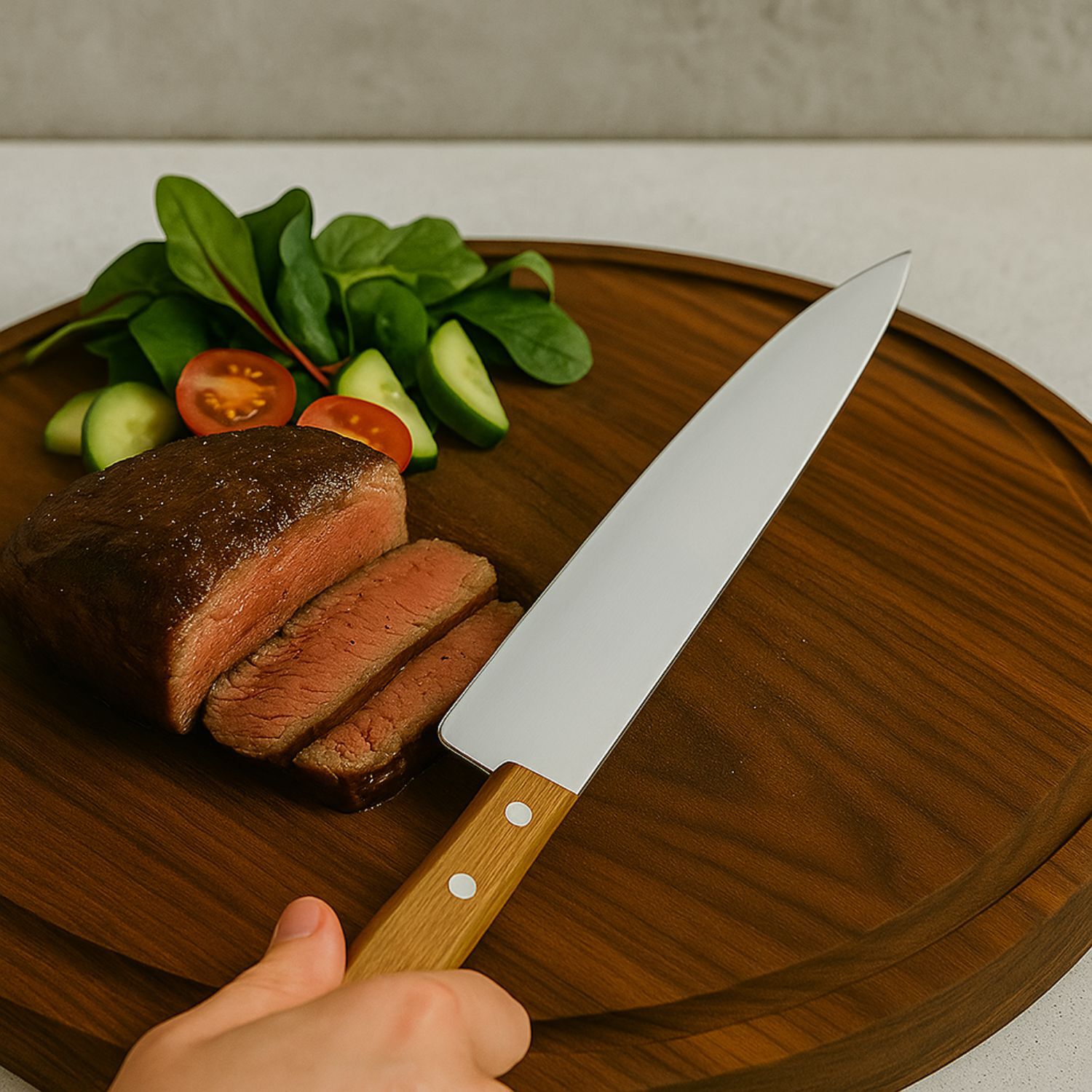 Set 12 Cuchillos Tramontina Cocina 6 Pulgadas Mango Madera image number 1.0