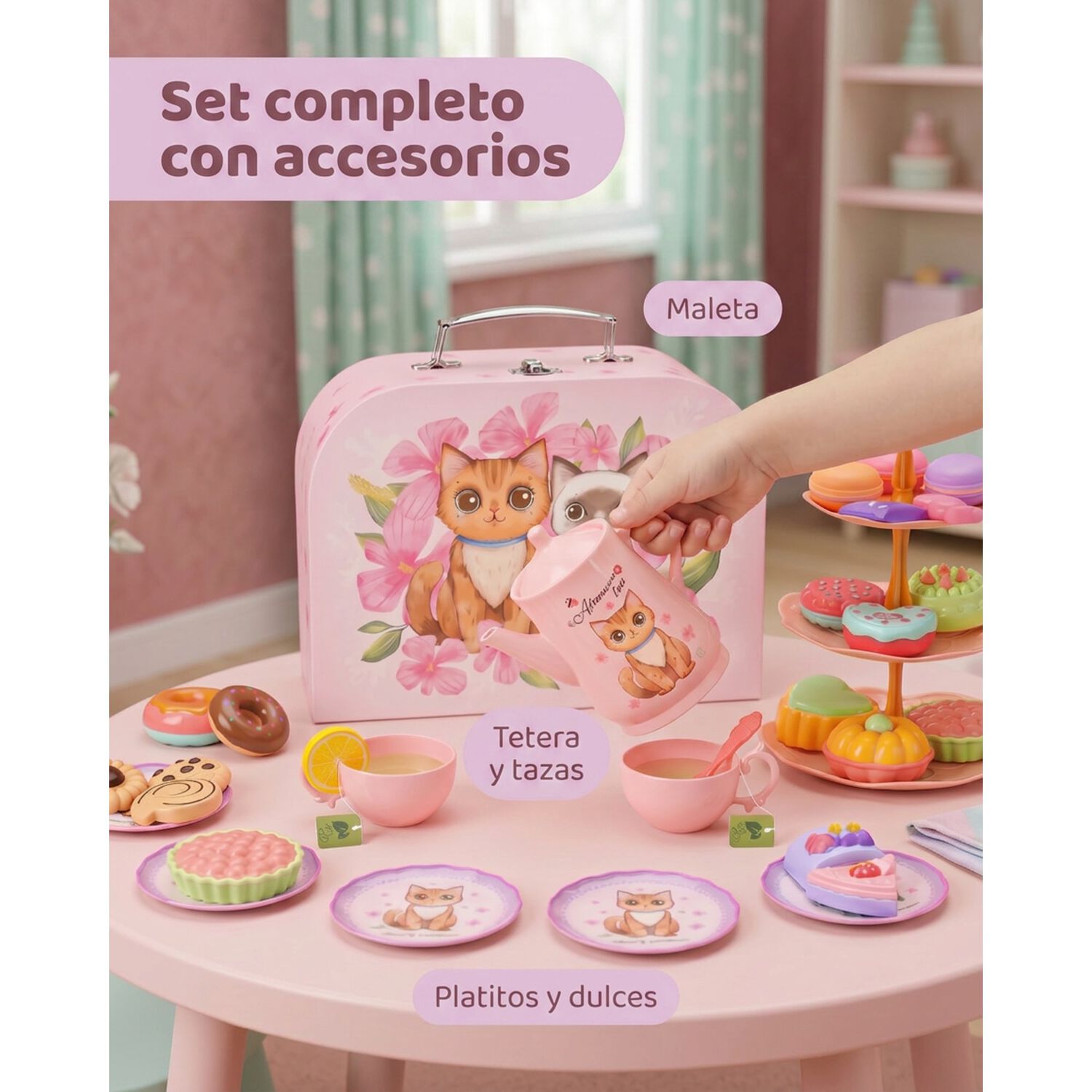 Maleta Juguete Unicornio Con Set T&eacute; Infantil Cocina image number 26.0