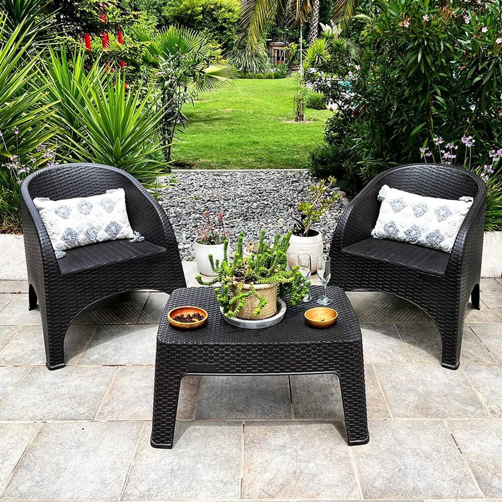 Juego Living Terraza Bai Duo Chocolate 2 Personas image number 0.0