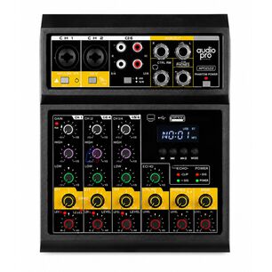 Consola Mixer 4 Canales + 2 Micr&oacute;fonos Inal&aacute;mbricos - Ps