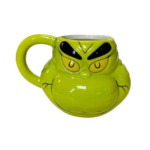 Taz&oacute;n 3d Cer&aacute;mica El Grinch De Navidad