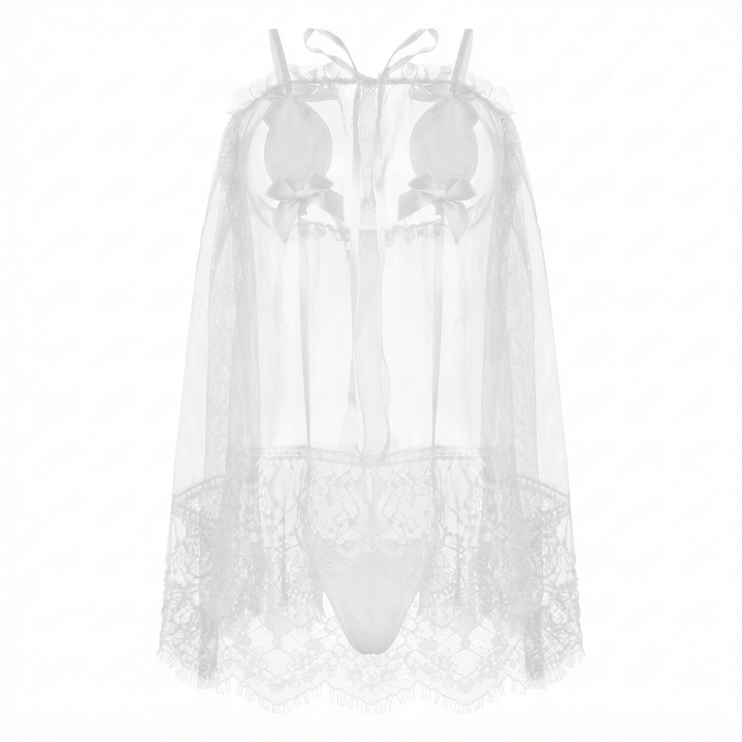 Lencer&iacute;a Vestido Sexy Transparente Para Dormir Babydolls image number 7.0