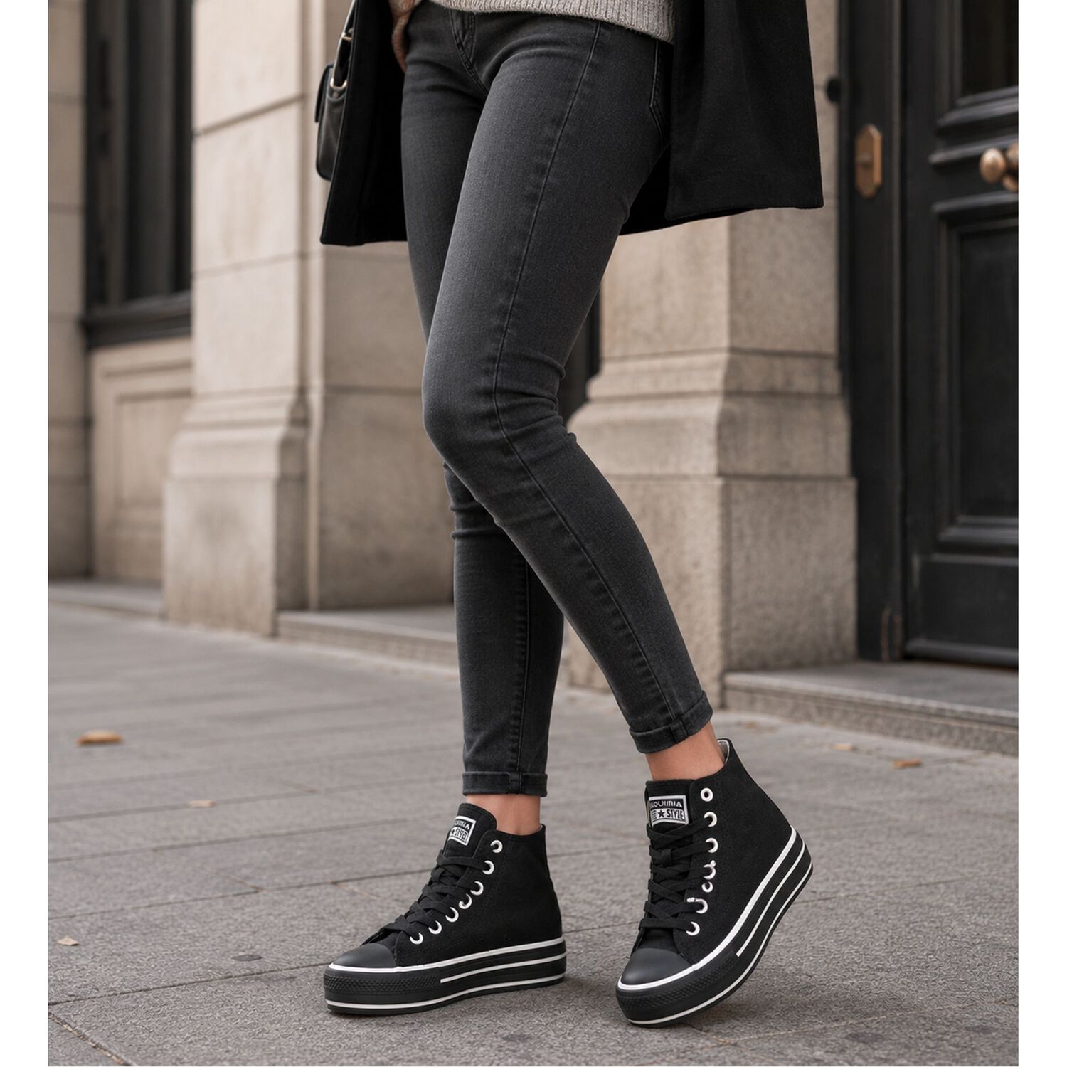 Zapatilla Daphne Negro Alquimia image number 4.0