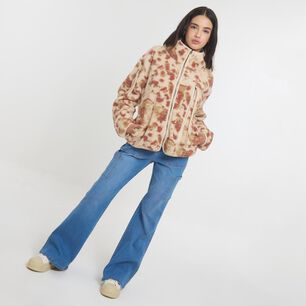 Chaqueta Polar Estampado Cuello Alto Mujer Ocean Pacific