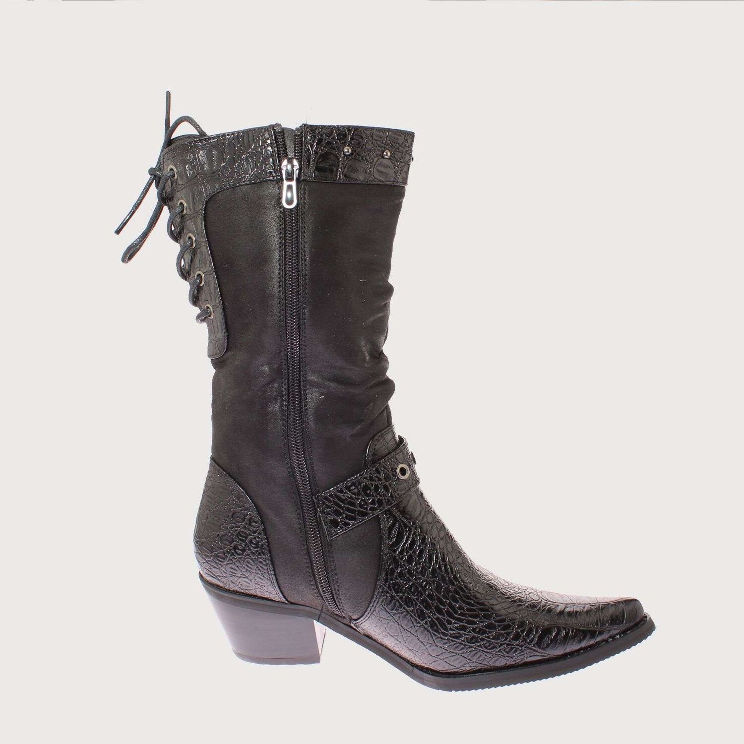 Bota Vaquera Negro Via Franca Art. 52109black image number 3.0