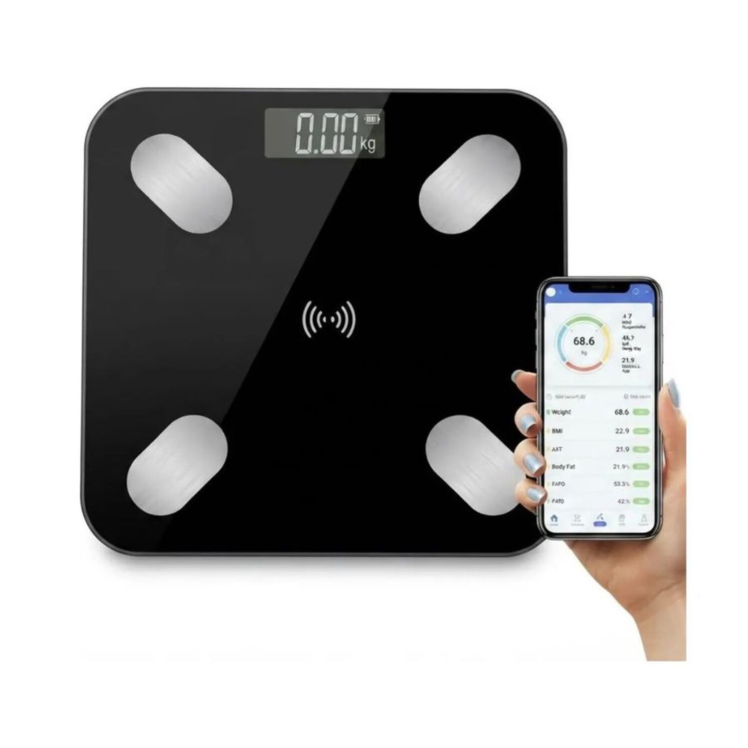 Pesa Digital Inteligente Bluetooth Control Corporal 180 Kg image number 5.0