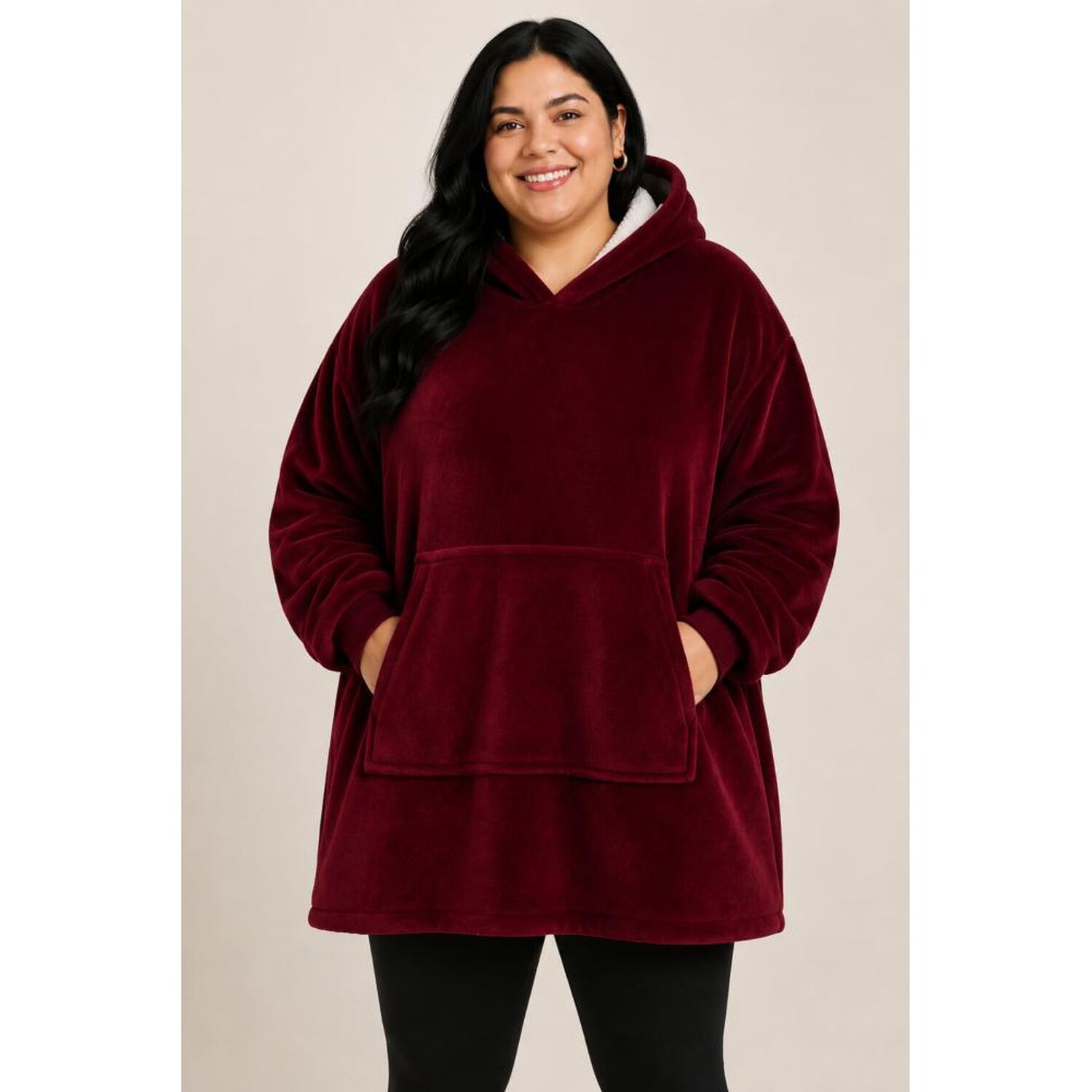 Poleron Felpa Capucha Manta Polar Invierno Unisex Talla Unic image number 25.0