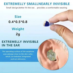 Kit Audifonos Personas Digital Estuche Para Mayores Sordera