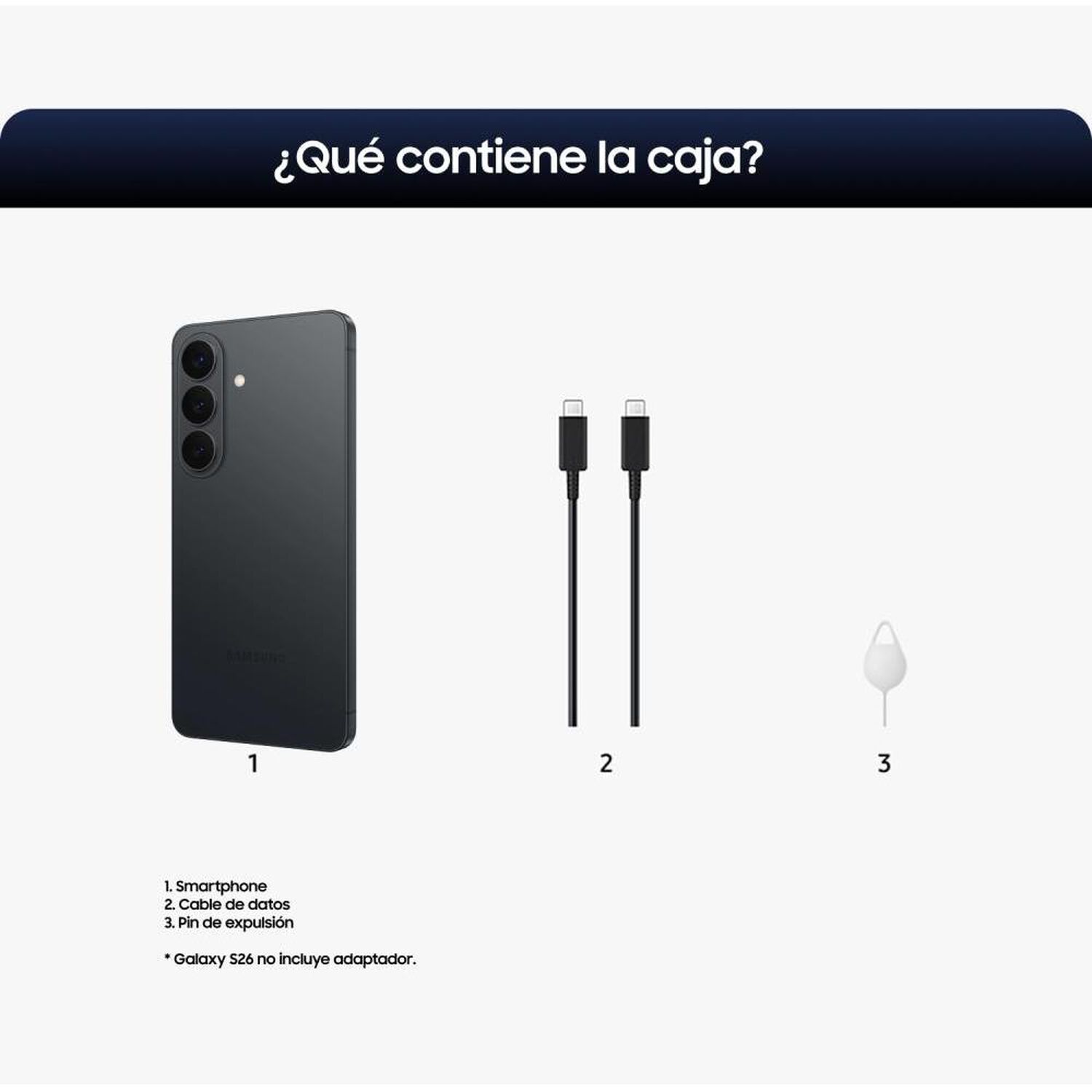 Smartphone Samsung Galaxy S26 / 5G / 256 GB / Negro / Liberado image number 6.0