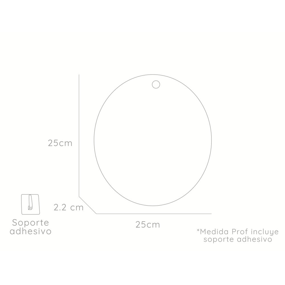 Espejo Circular Fm-004 25x25x2,2 Cm image number 6.0