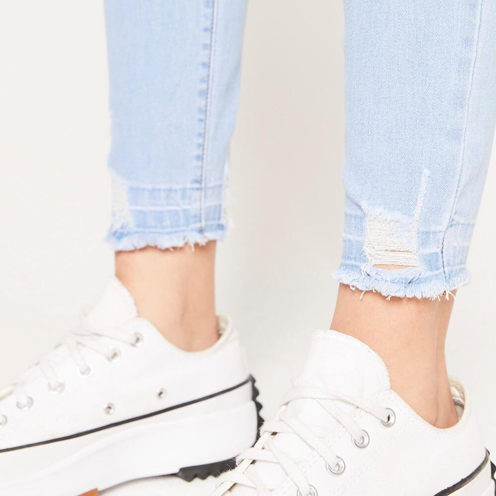 Jeans Rotura En Basta Tiro Alto Super Skinny Mujer Freedom image number 5.0