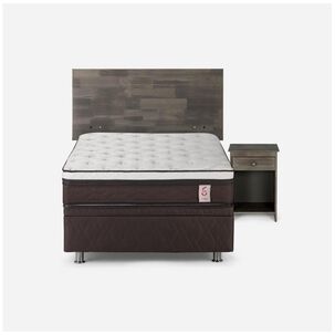 Cama Ba&uacute;l Rosen New Style 6 / 1 Plaza / Base Normal + Set De Maderas