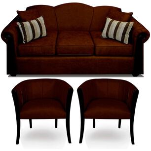 Juego De Living Elegant Detail Michigan 3c+ Sitiales / 5 Cuerpos