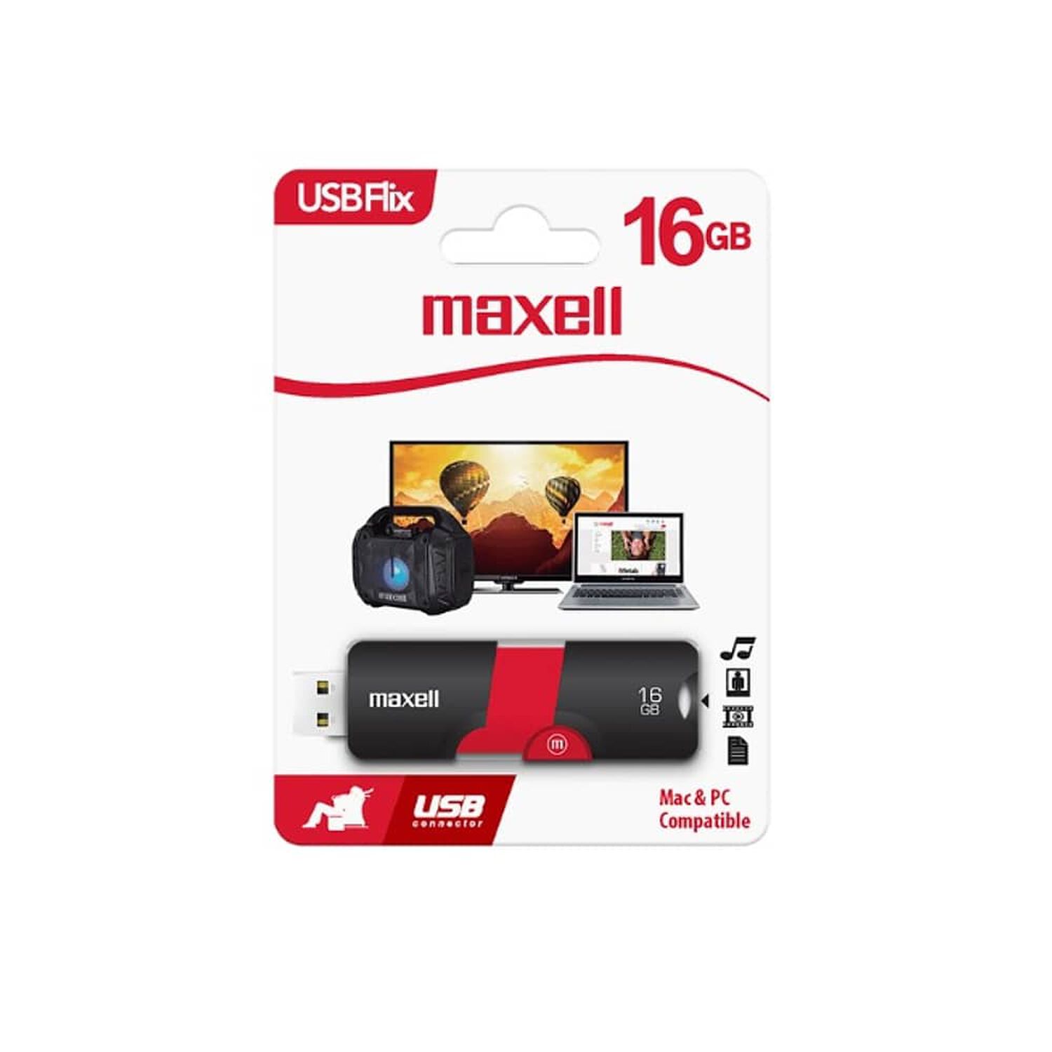 Pendrive Maxell Flix 16 Gb Usb 2.0 image number 0.0