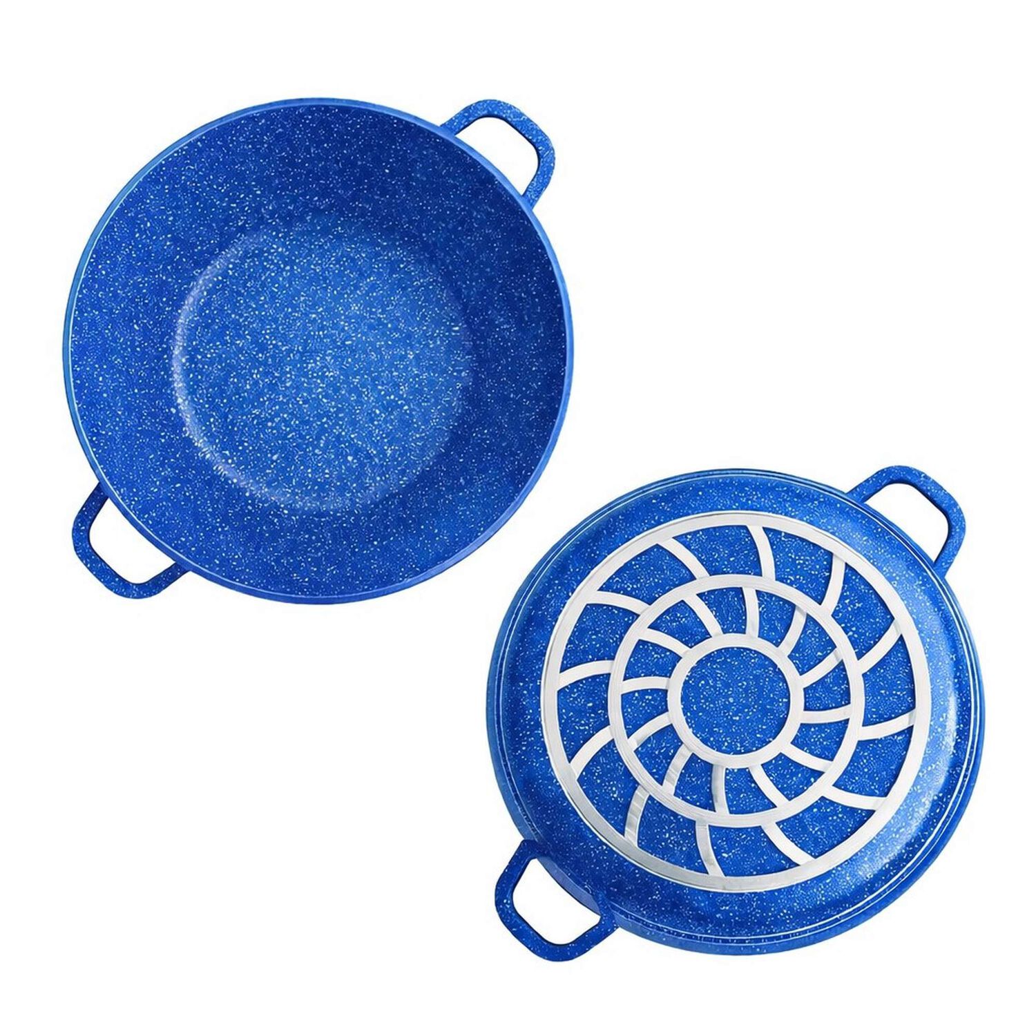 Juego De Ollas 12 Piezas Granito Royal Dessine Color Azul image number 3.0