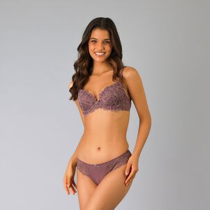 Sosten Copas Push Up Encaje Flor Flores Mujer 13504-272