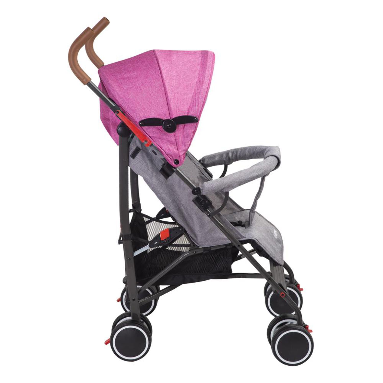 Coche Paragua Bebesit Clap - Melange Rosado image number 1.0