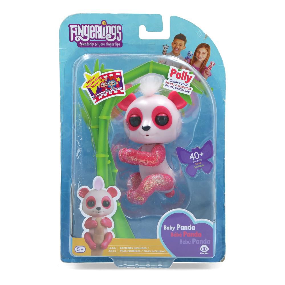 Mini Muñeca Hitoys Fingerlings Baby Panda image number 0.0
