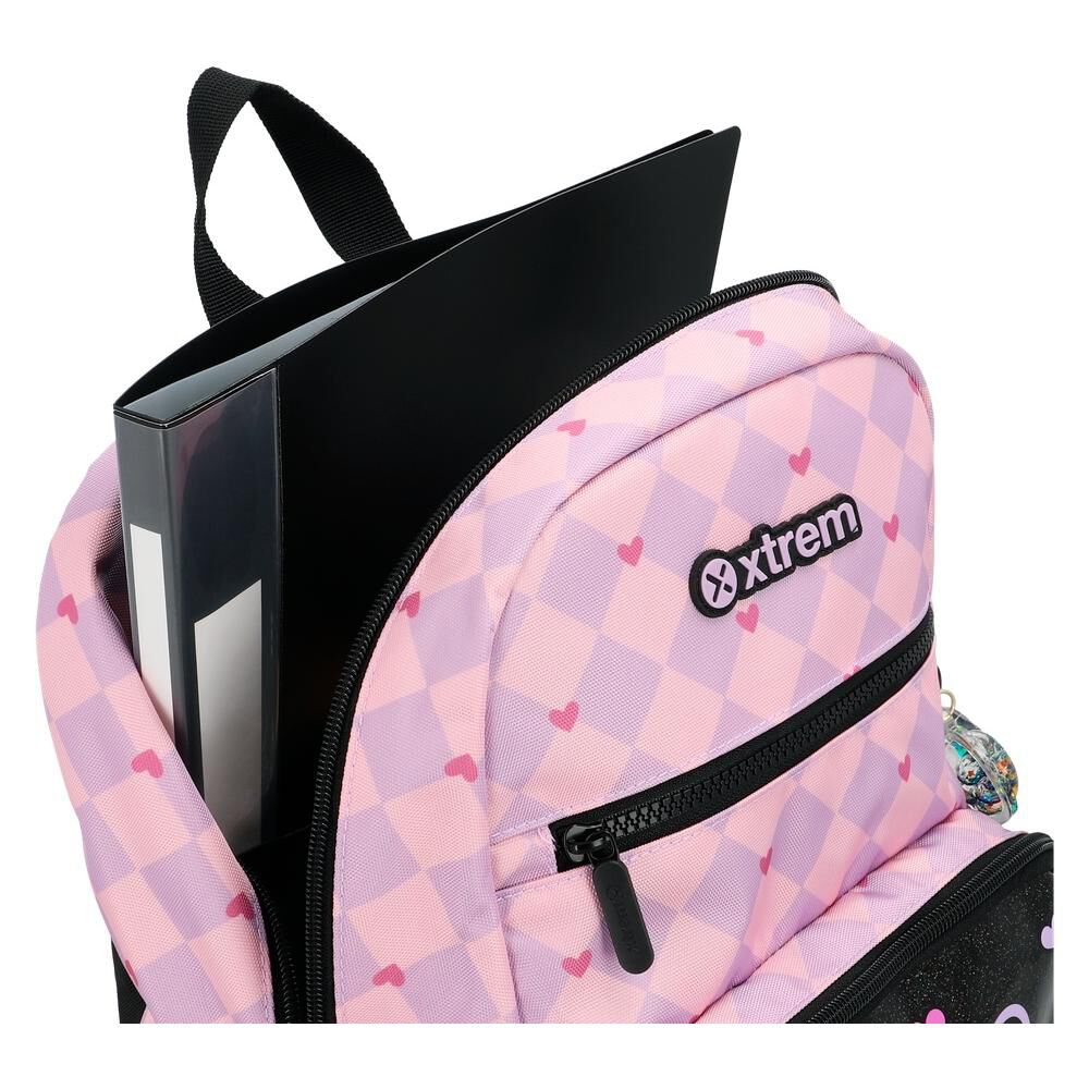 Mochila Xtrem Bolt 6xt Gato Negro/lila image number 6.0