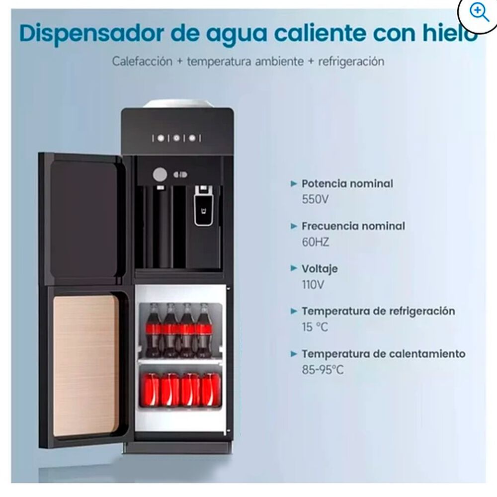 Dispensador De Agua Fria Y Caliente 20l Carga Oculta Dorado image number 1.0