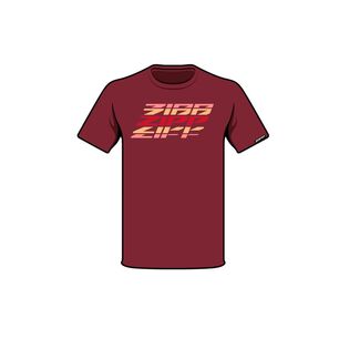 Polera Zipp Manga Corta Z2206 Burdeos