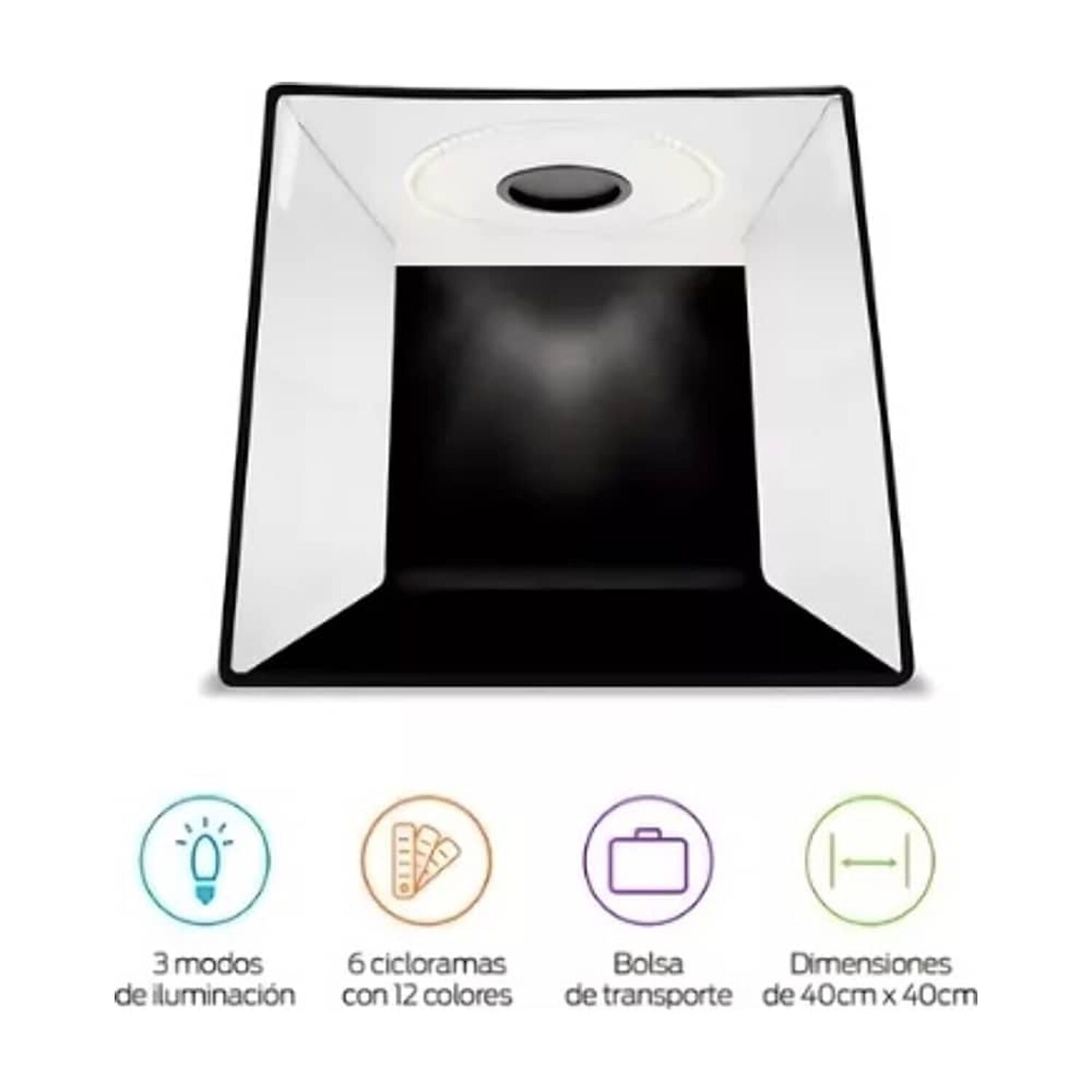 Estudio Fotogr&aacute;fico Port&aacute;til 40x40 - Caja De Luz Para Foto image number 2.0