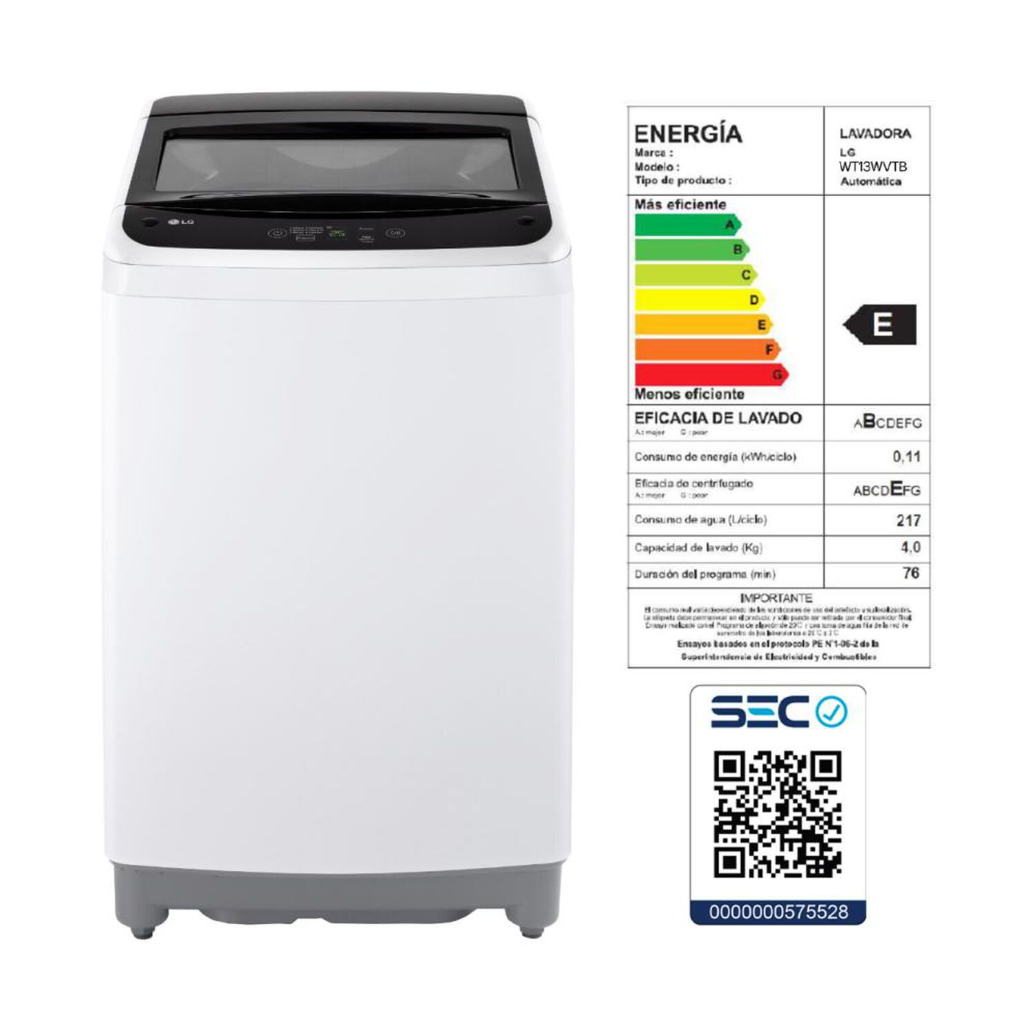 Lavadora Lg Wt13wvtb / 13 Kilos image number 4.0