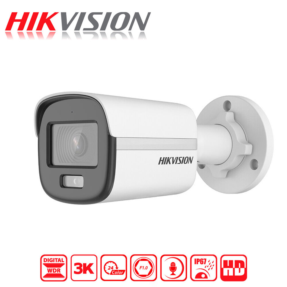 Camara De Seguridad Analoga Bala Hikvision Colorvu 3k Audio image number 1.0