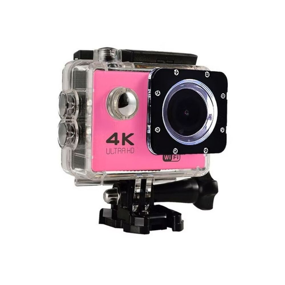 Camara Deportiva 4k I Wifi Sumergible 30mtrs Accesorios Rosado image number 1.0