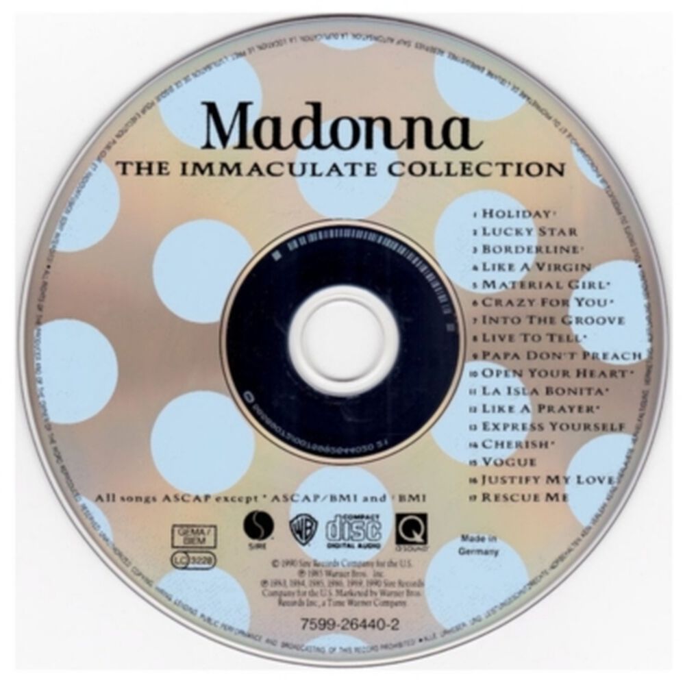 Madonna - The Immaculate Collection | Cd image number 6.0
